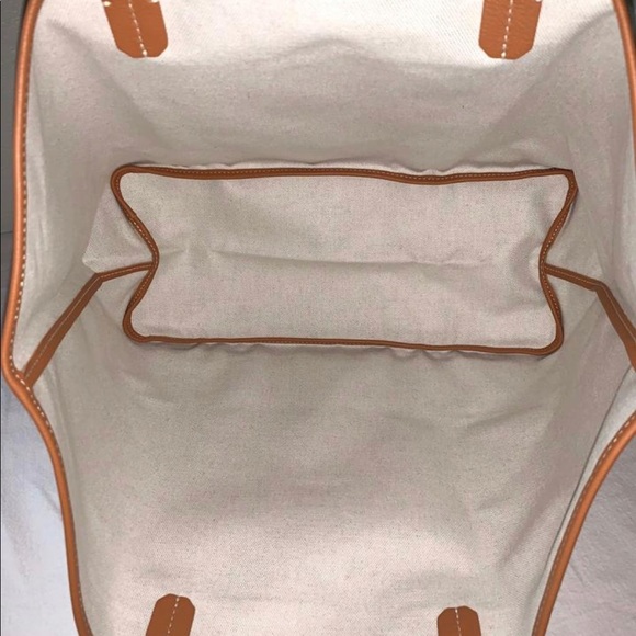 *SOLD* Goyard St Louis Chevron Black/Tan PM Tote - Picture 11 of 11